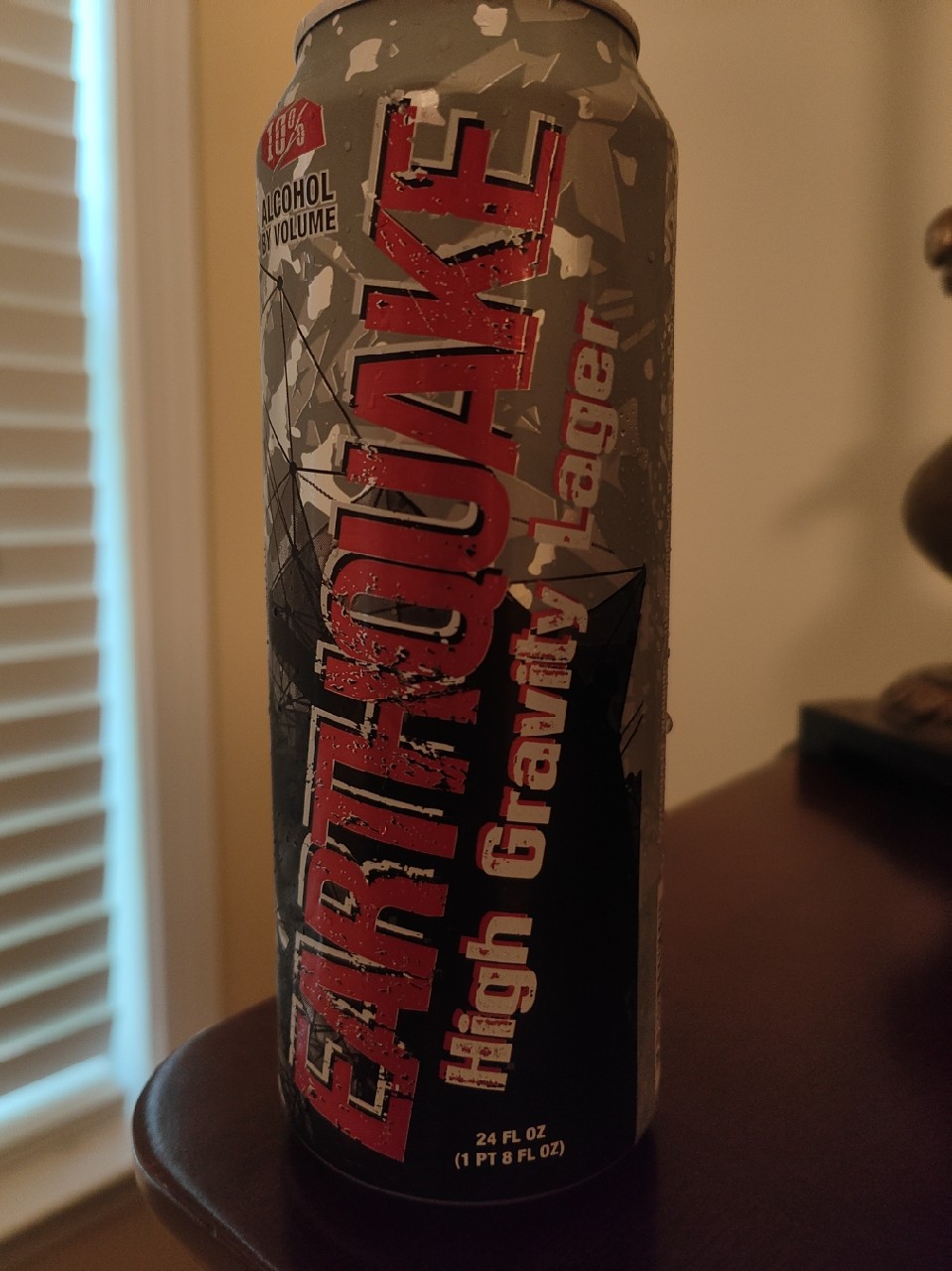 Earthquake High Gravity Lager, Drink Four Brewing Company ( Phusion Projects)