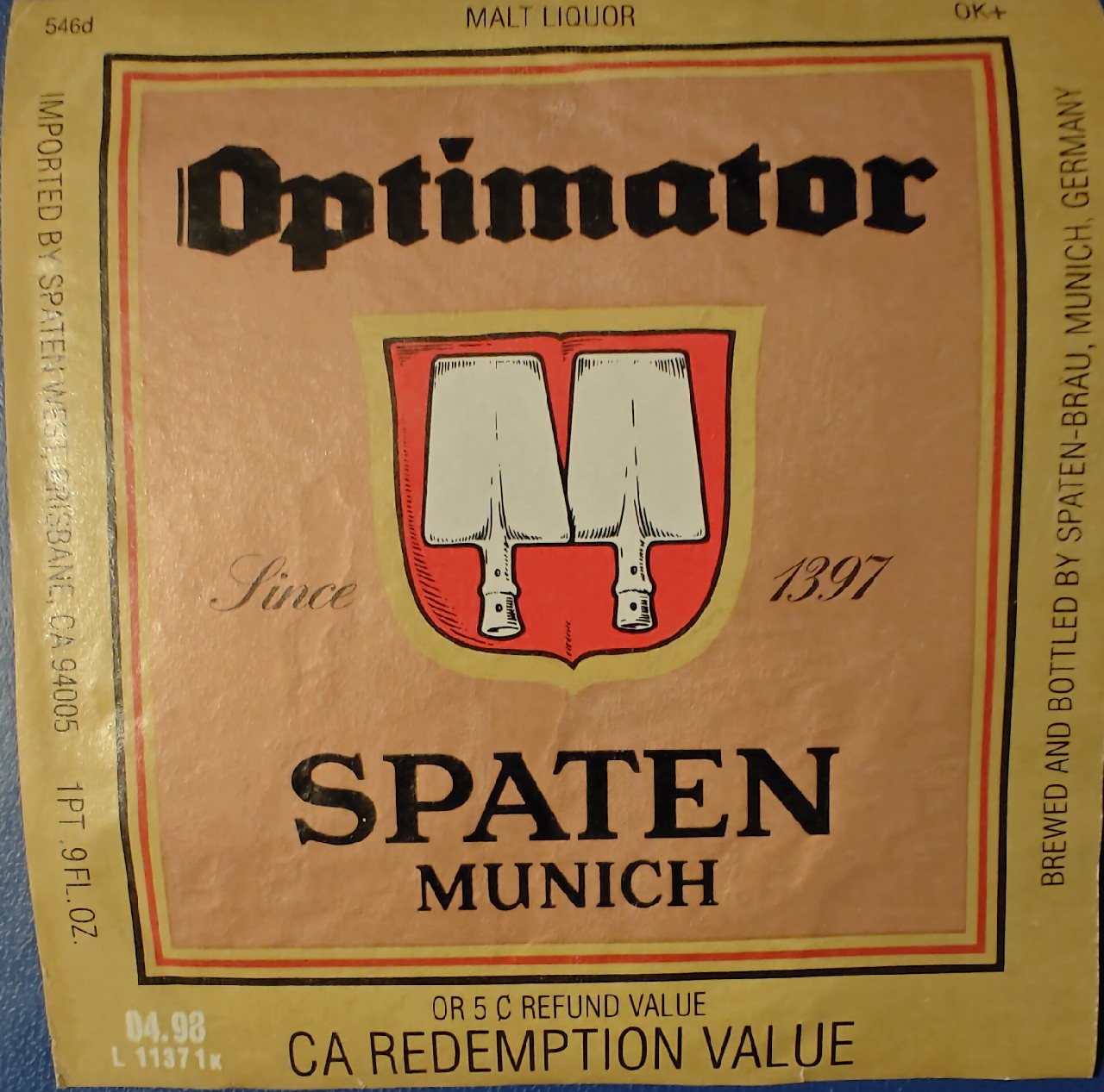 Spaten Optimator, Germany