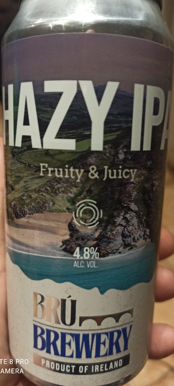 Hazy ipa fruity&juicy, BRÚ Brewery