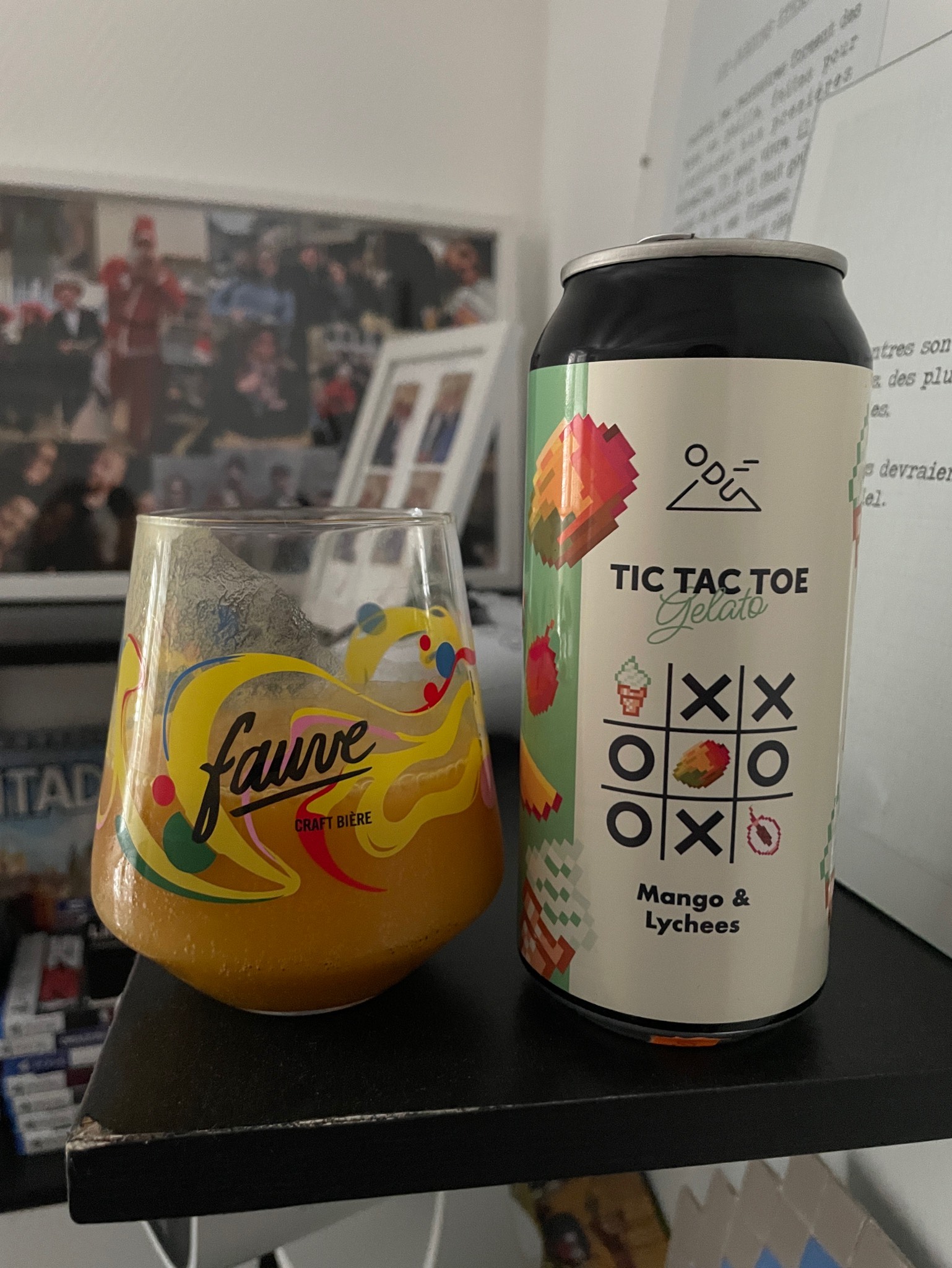 Tic Tac Toe Gelato Mango & Lychees, ODU Brewery
