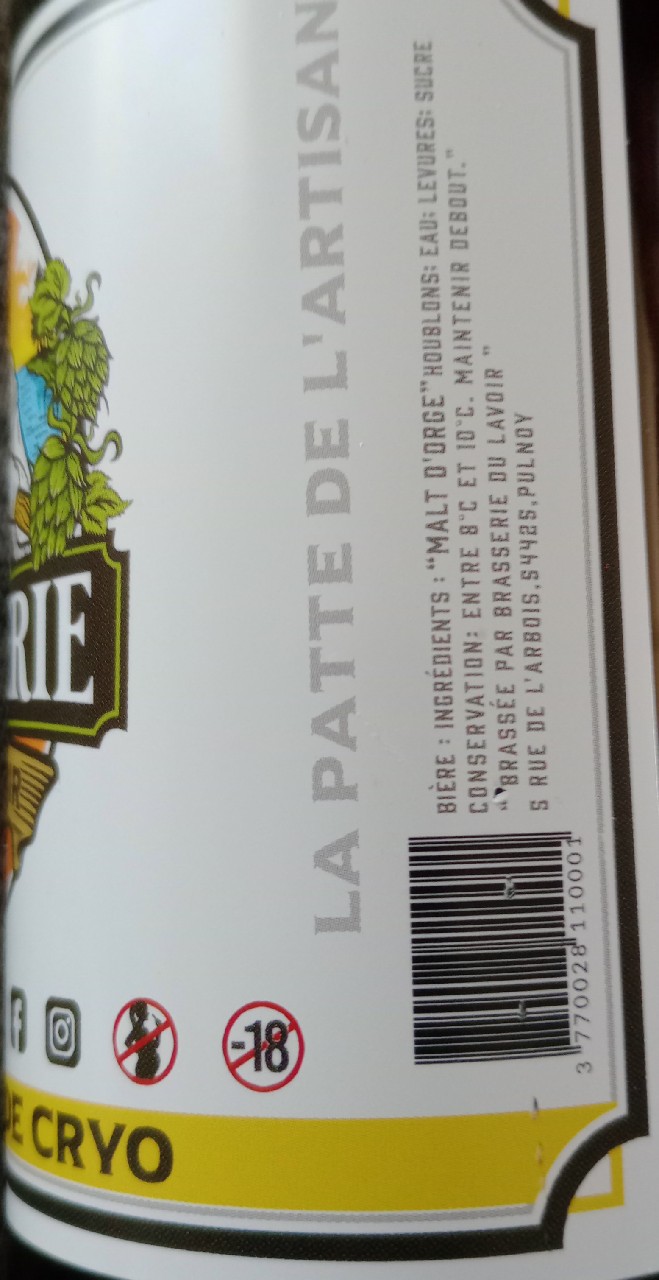 Lavoir Blonde Cryo, France