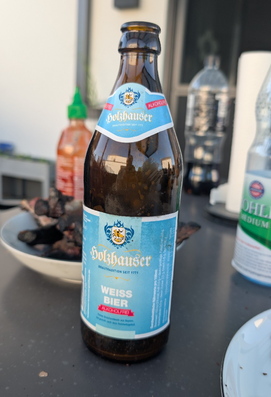 Holzhauser Weissbier alkoholfrei, Privatbrauerei Holzhauser