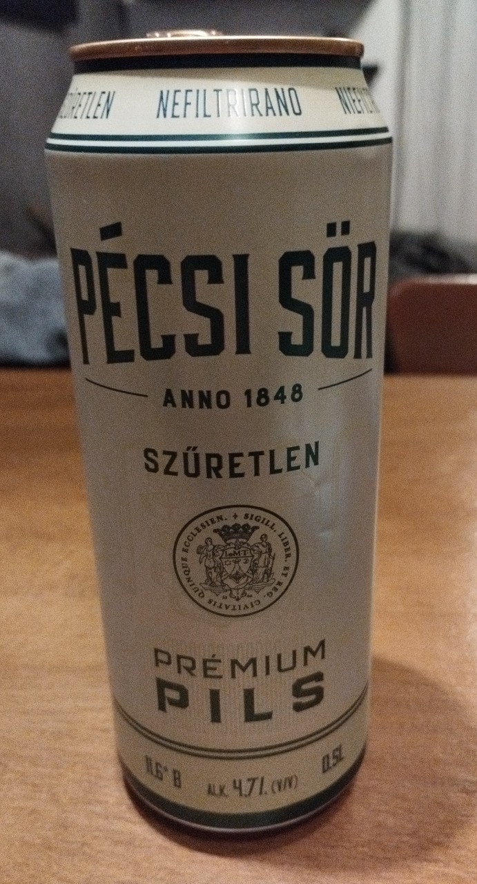 Pécsi Sör Prémium Pils, Hungary