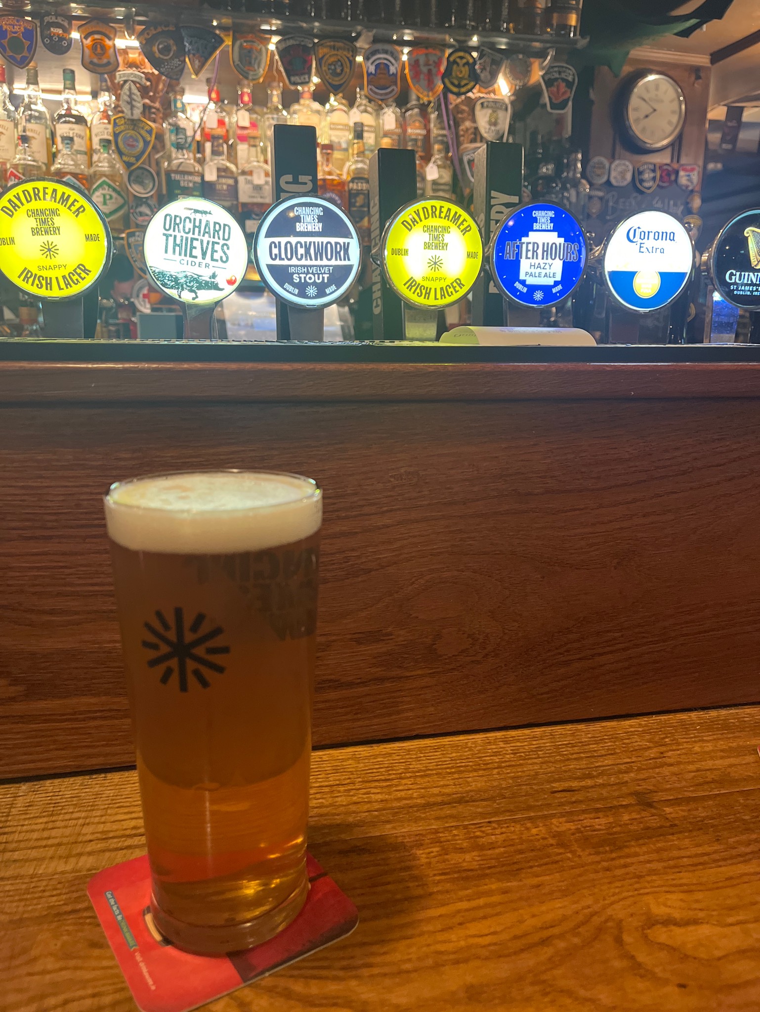 after hours pale ale, Changing time brewery
