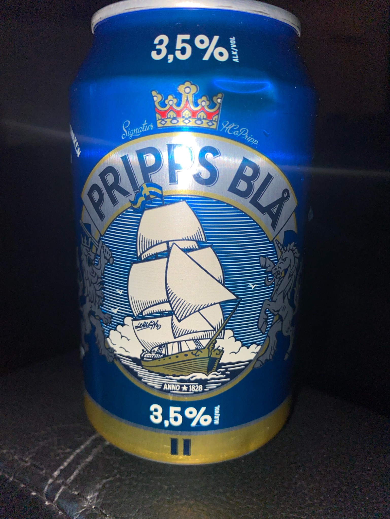 Pripps Blå Pure 3.5 %, Sweden