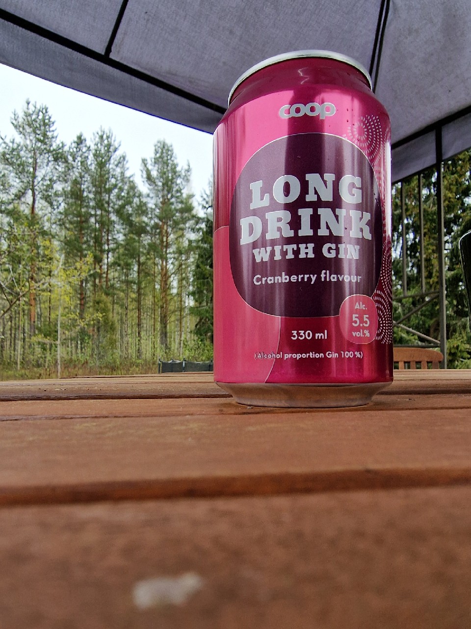 Coop Cranberry long drink 5,5%, Finland