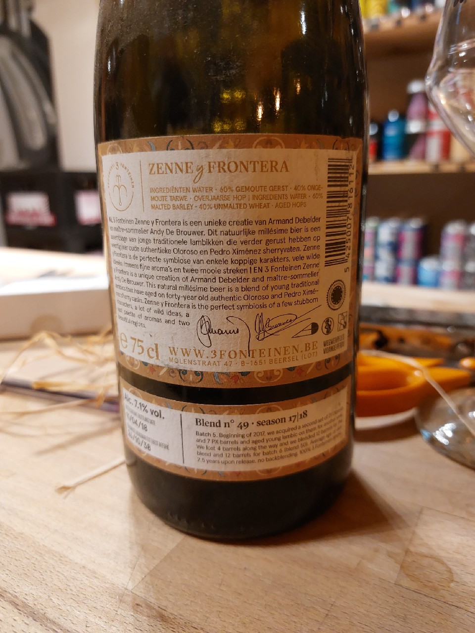 Zenne y Frontera (Season 17|18) Blend No. 49, Belgium