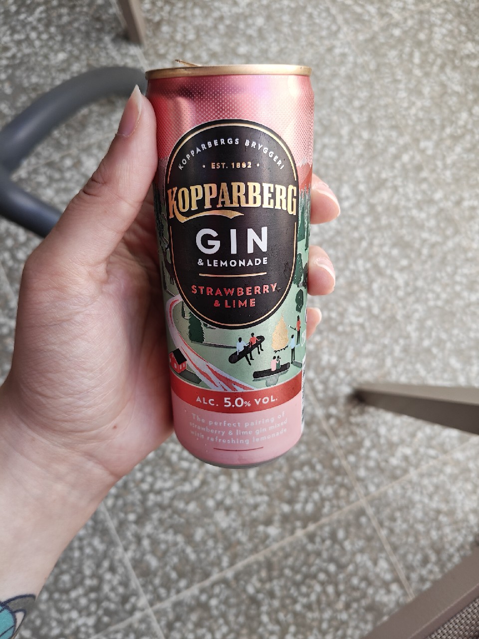 Kopparberg Gin & Lemonade - Strawberry & Lime, Sweden