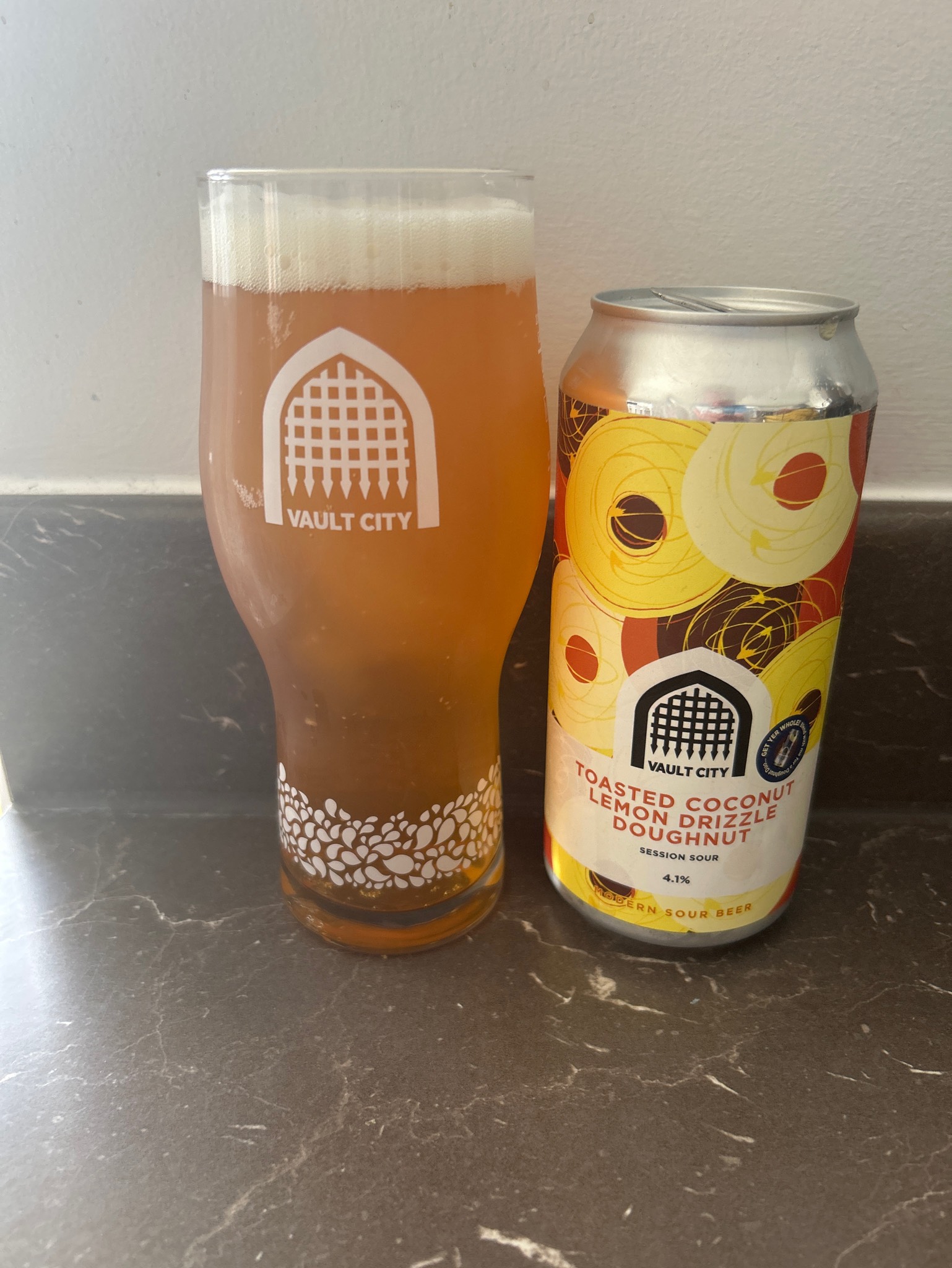 Toasted Coconut Lemon Drizzle Doughnut, Scotland