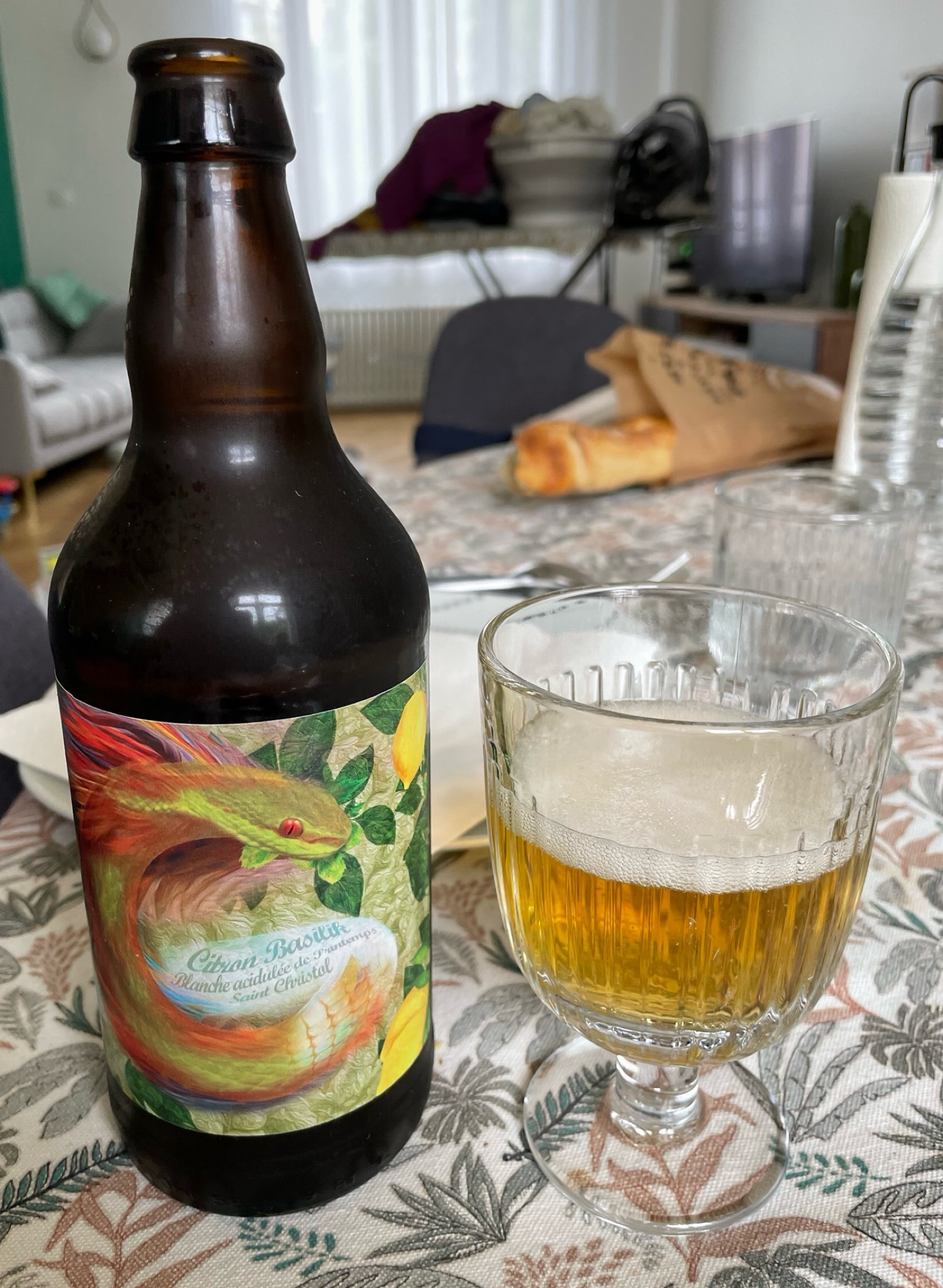 Citron Basilik Bière de Printemps, La Brasserie Du Petit Caboulot