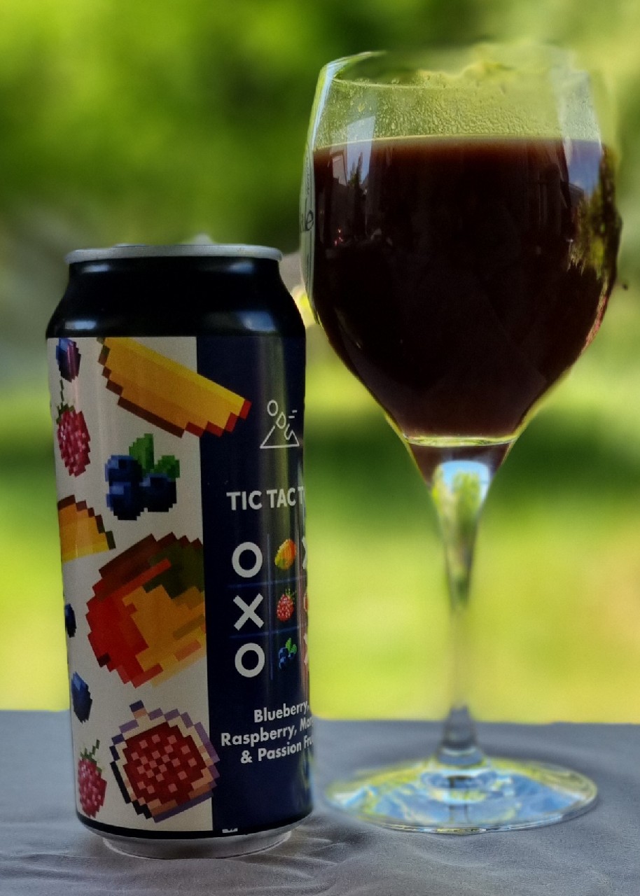 Tic Tac Toe: Blueberry, Raspberry, Mango, Passion Fruit, ODU Brewery