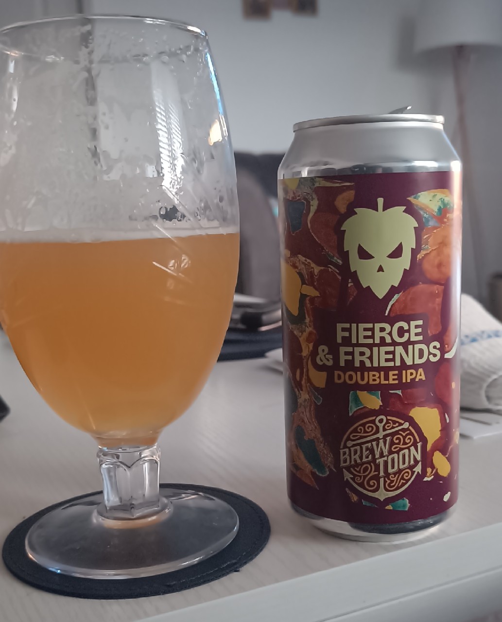 Fierce & Friends Double IPA, Brew Toon
