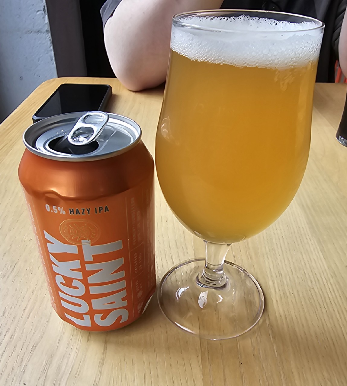 Lucky Saint 0.5% Hazy IPA, Lucky Saint