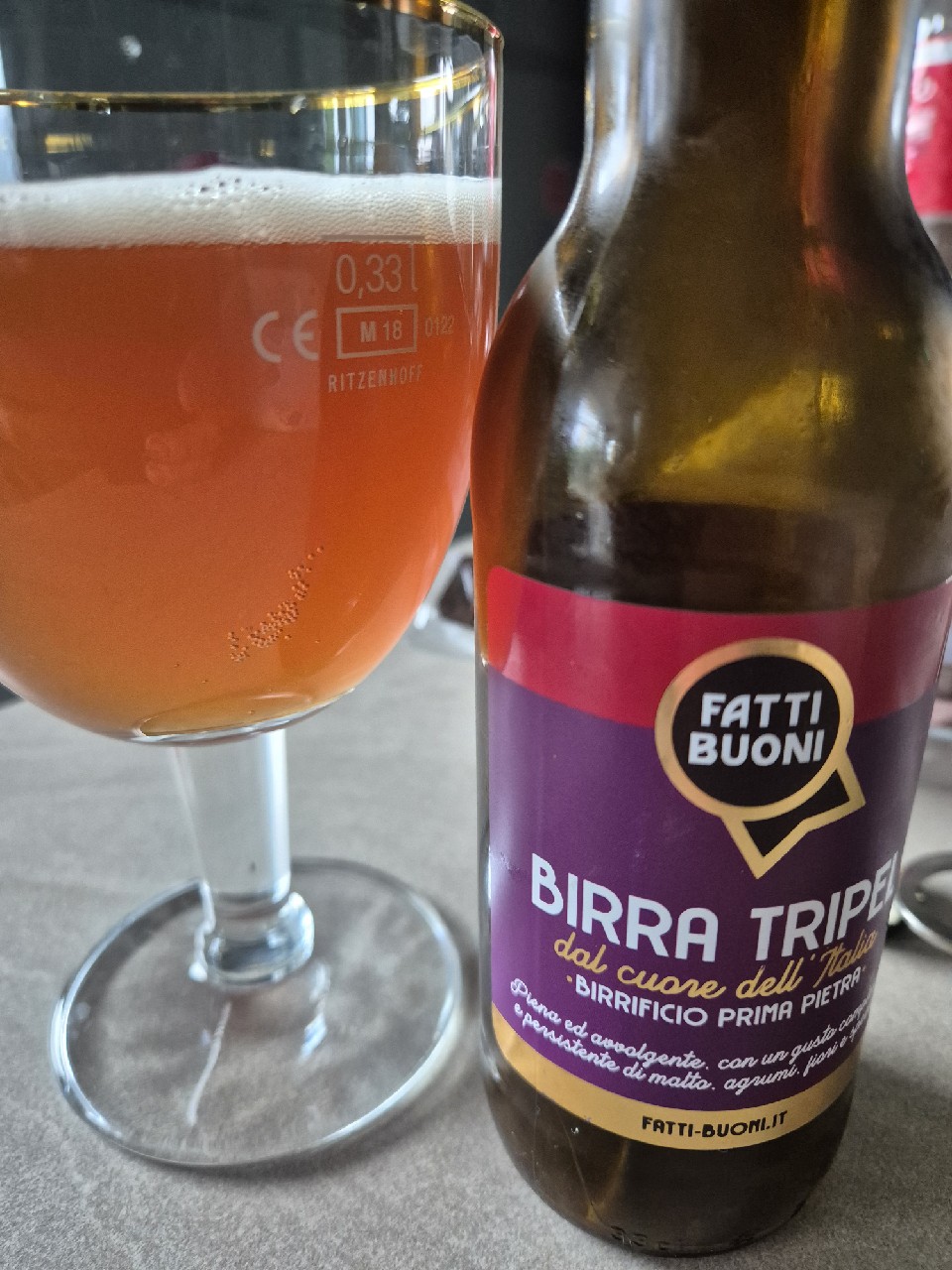 fatti buoni tripel, Prima Pietra