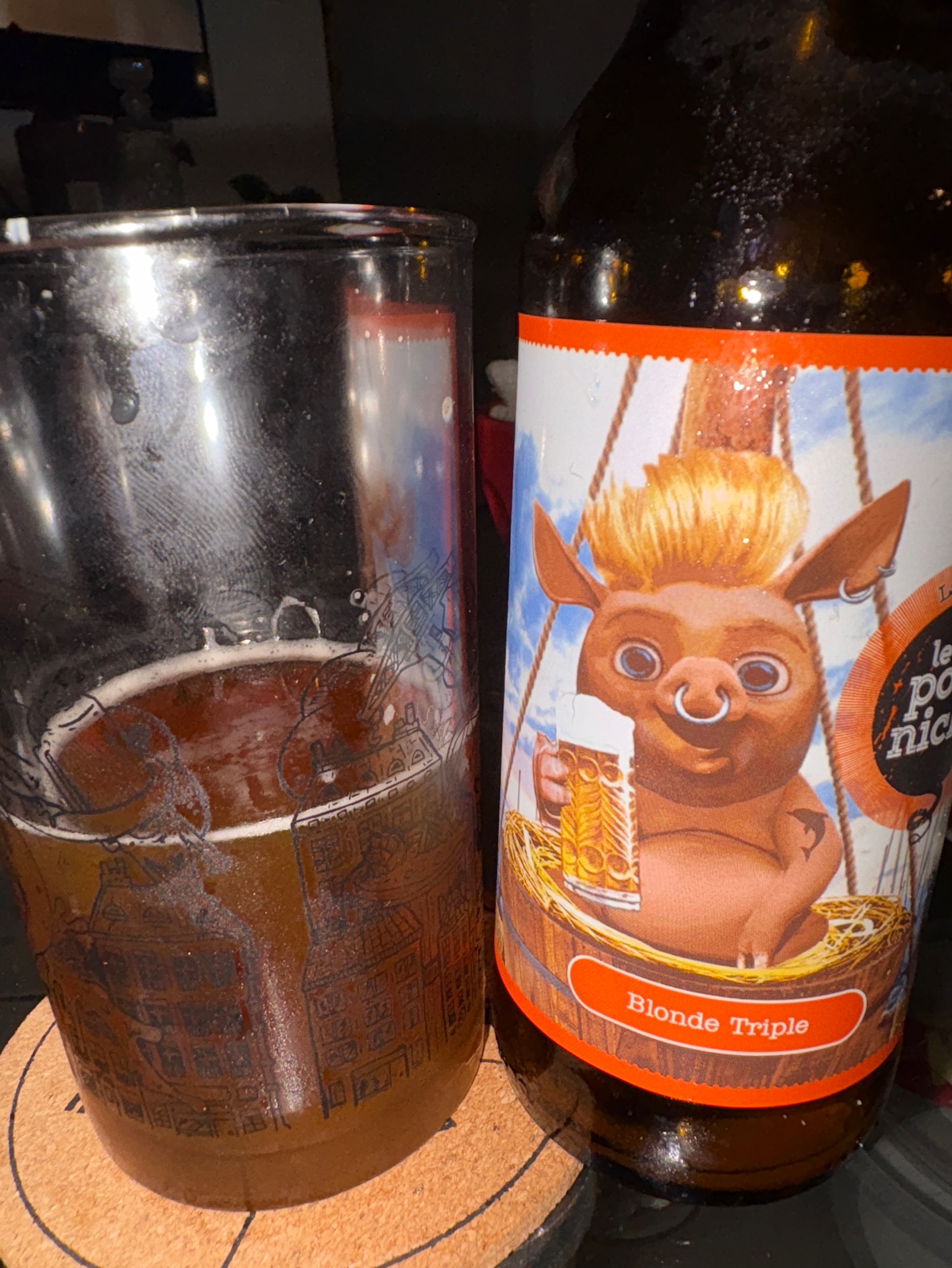 Le Porc Niché Blonde Triple, Brasserie De La B