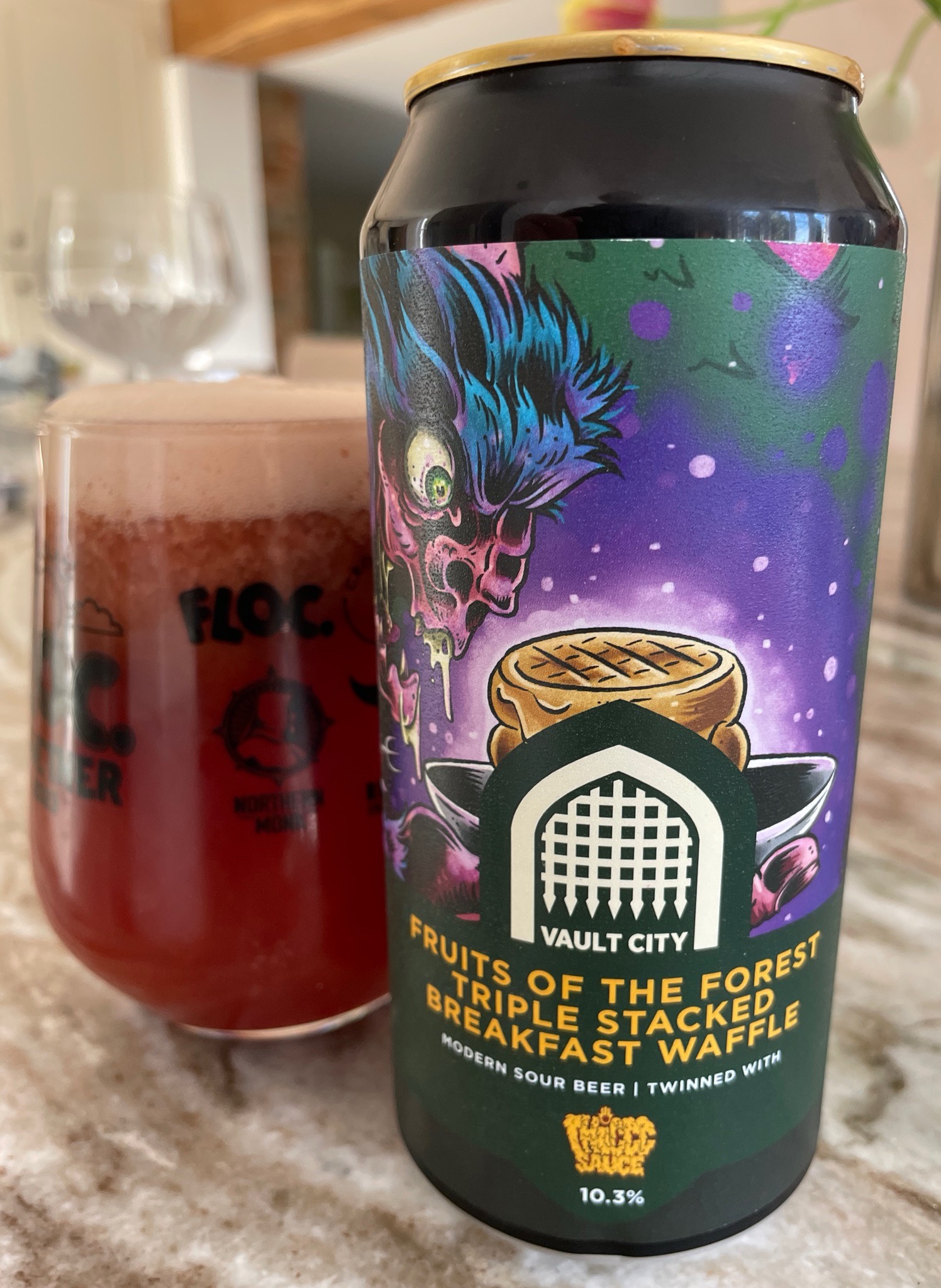 Fruits of the Forest Triple Stacked Breakfast Waffle, Scotland