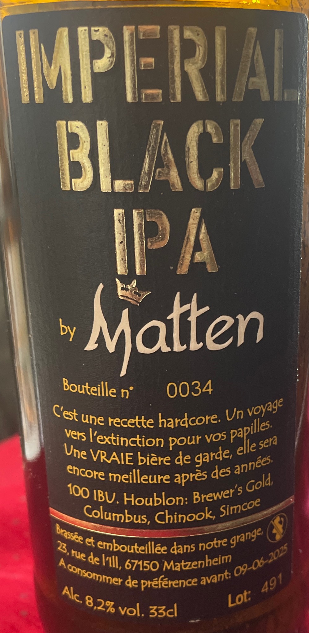 Matten Imperial Black IPA, France