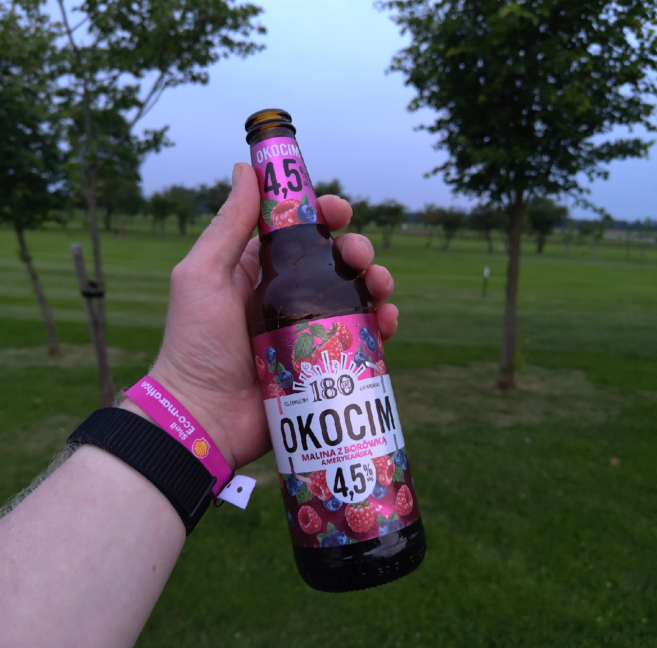 Okocim Malina z borowka amerykanska, Poland