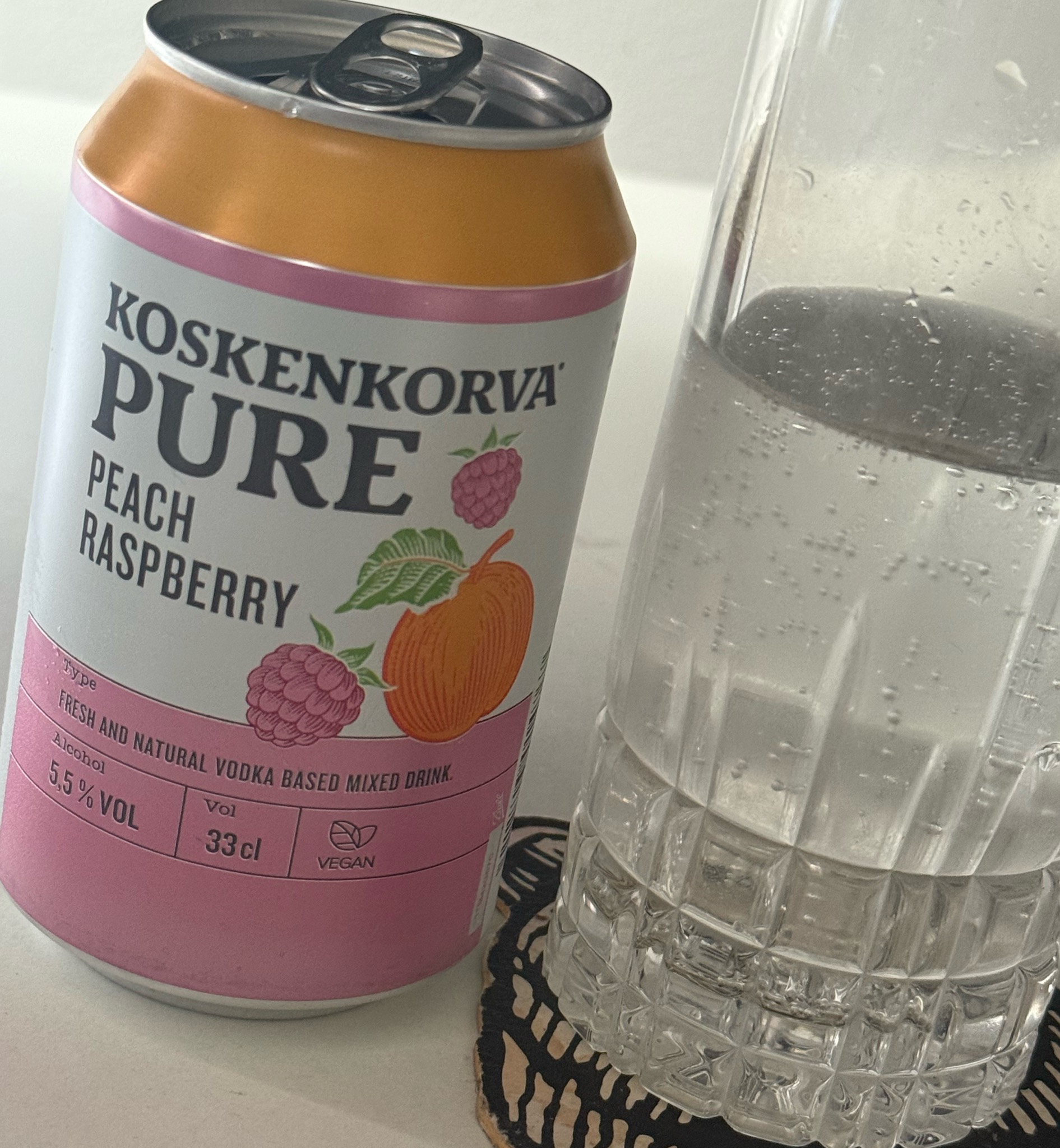 Koskenkorva Pure Peach Rasberry, Finland