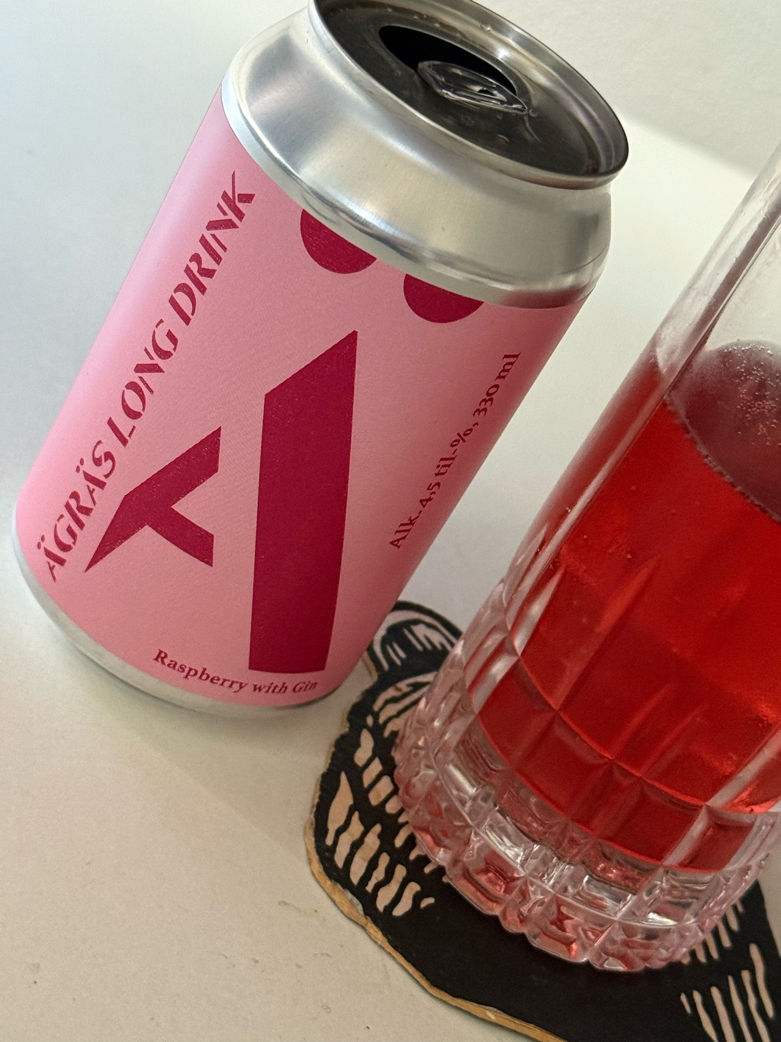 Ägräs Long Drink Raspberry with Gin, Finland