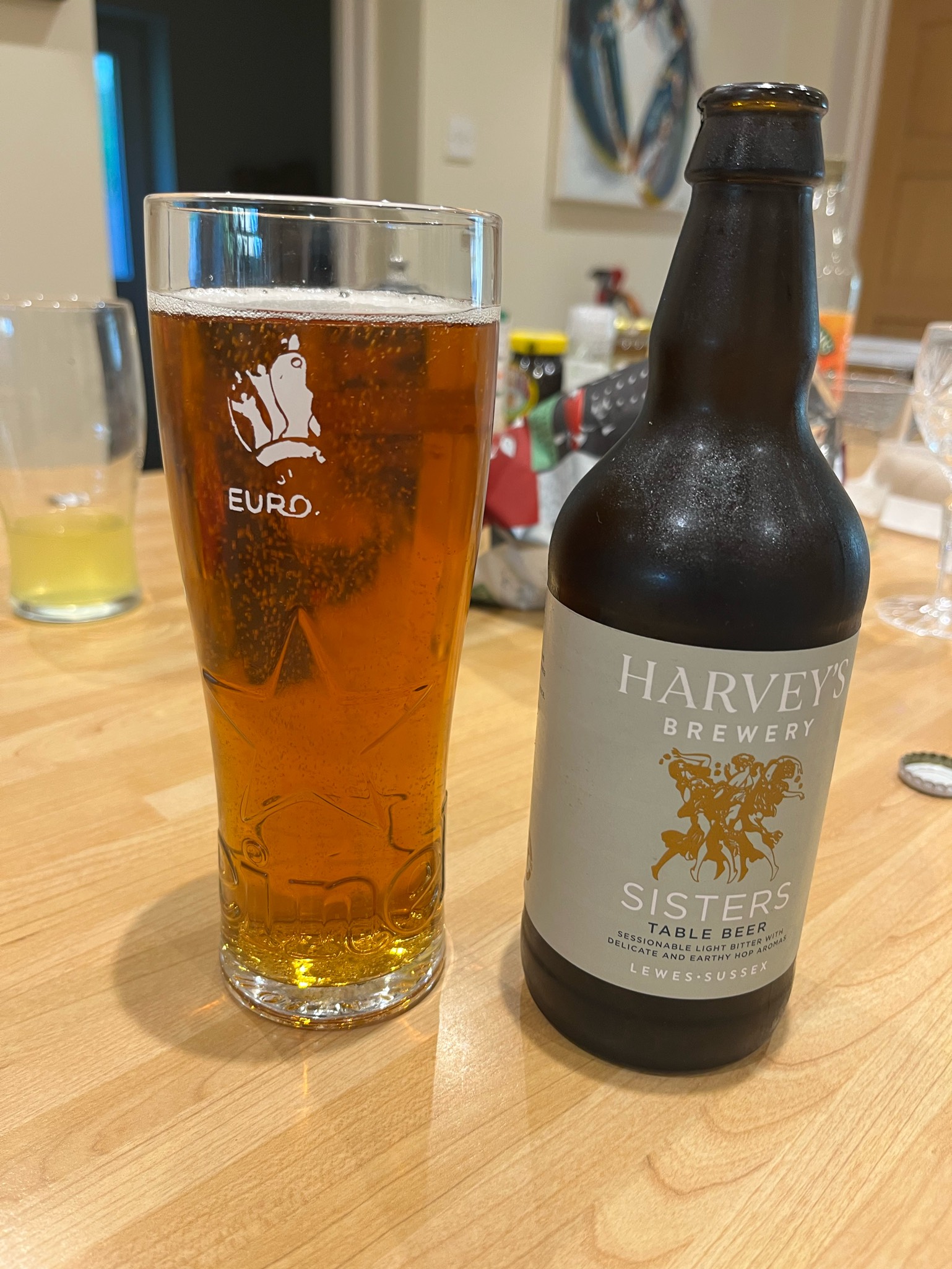 sisters table, Harvey's Brewery