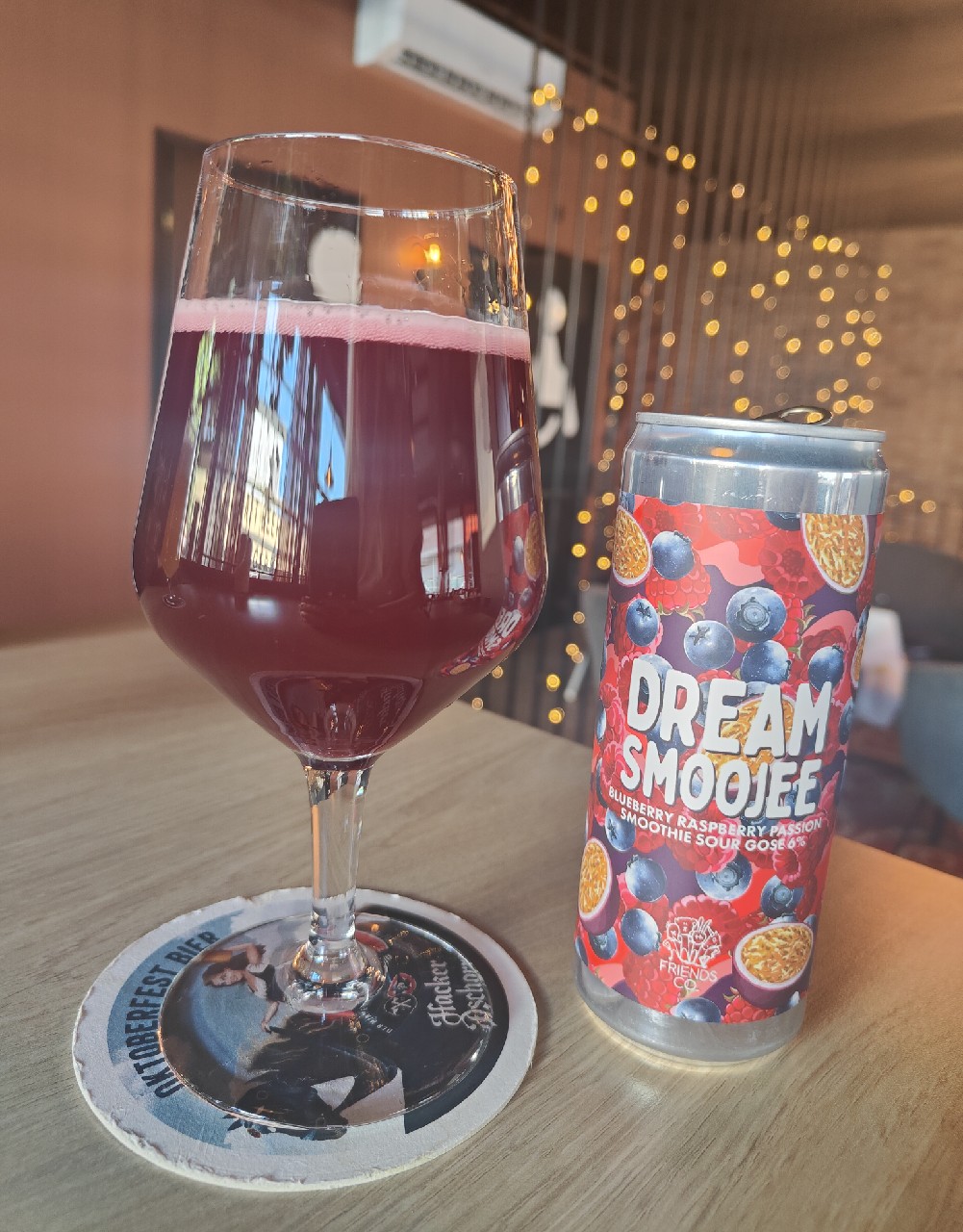 Dream Smoojee blueberry raspberry passion Smoothie sour gose, Sweden