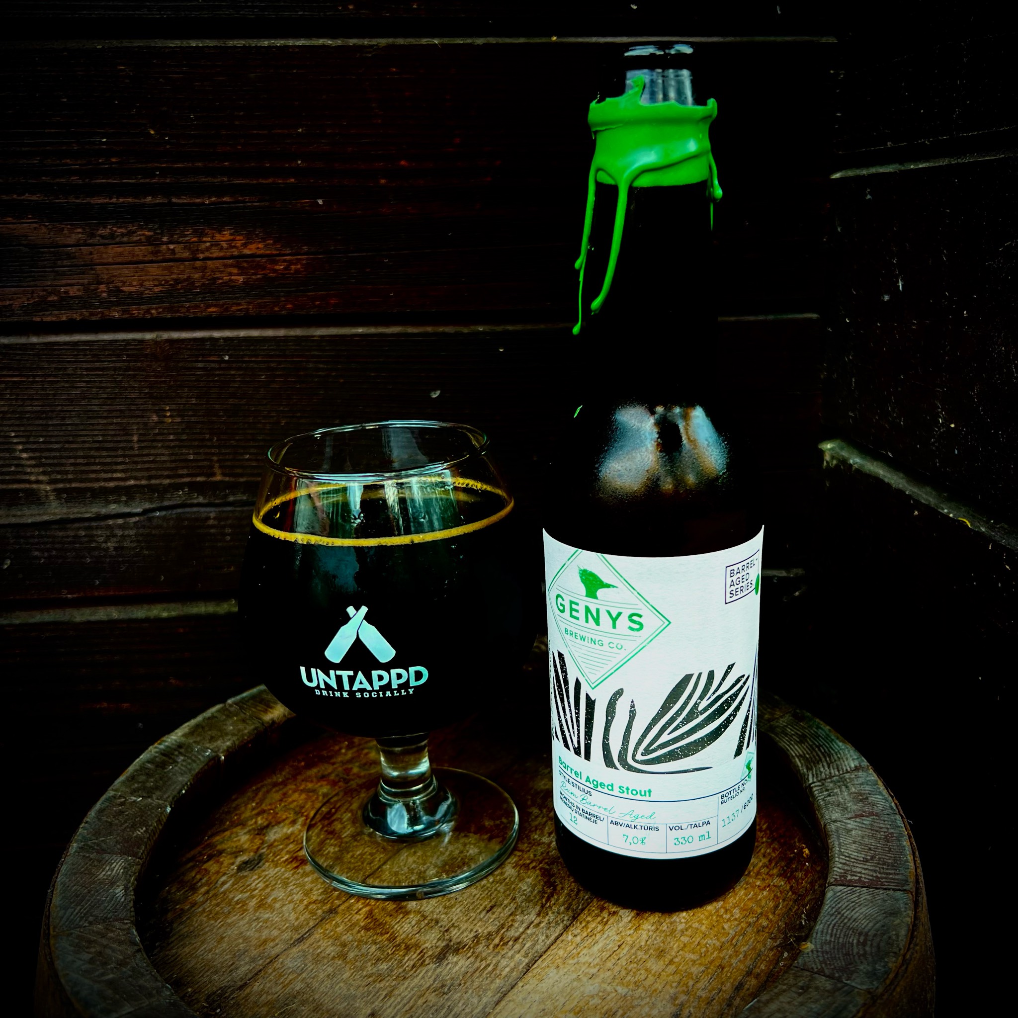 Barel Aged Stout, Genys Brewing Co.