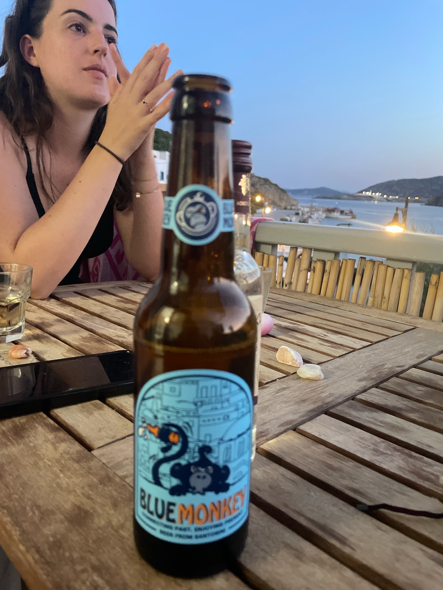 Blue Monkey Lager, Ftelos Brewery Santorini