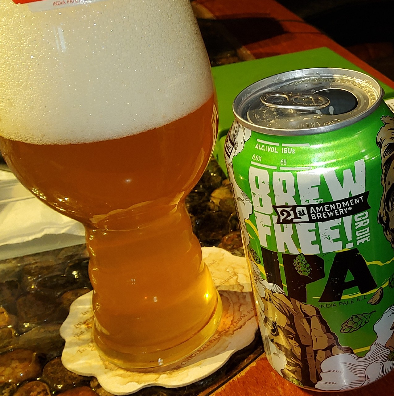 Brew Free! Or Die IPA, 21st Amendment Brewery