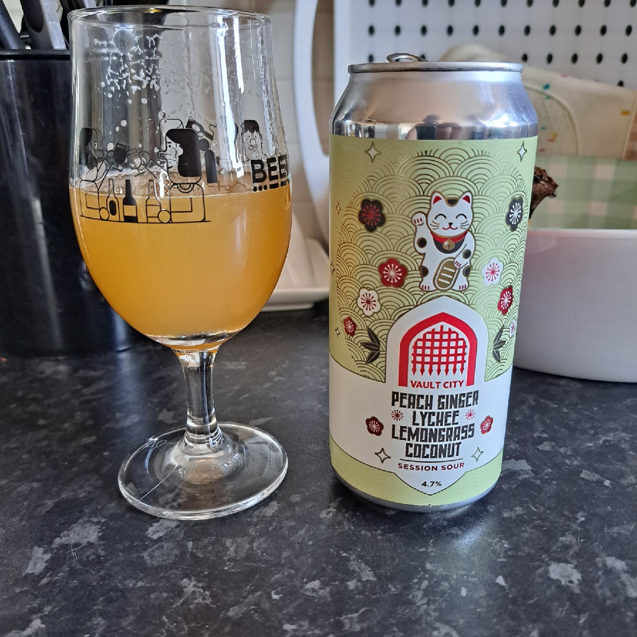 Peach Ginger Lychee Lemongrass Coconunt Sour, Scotland