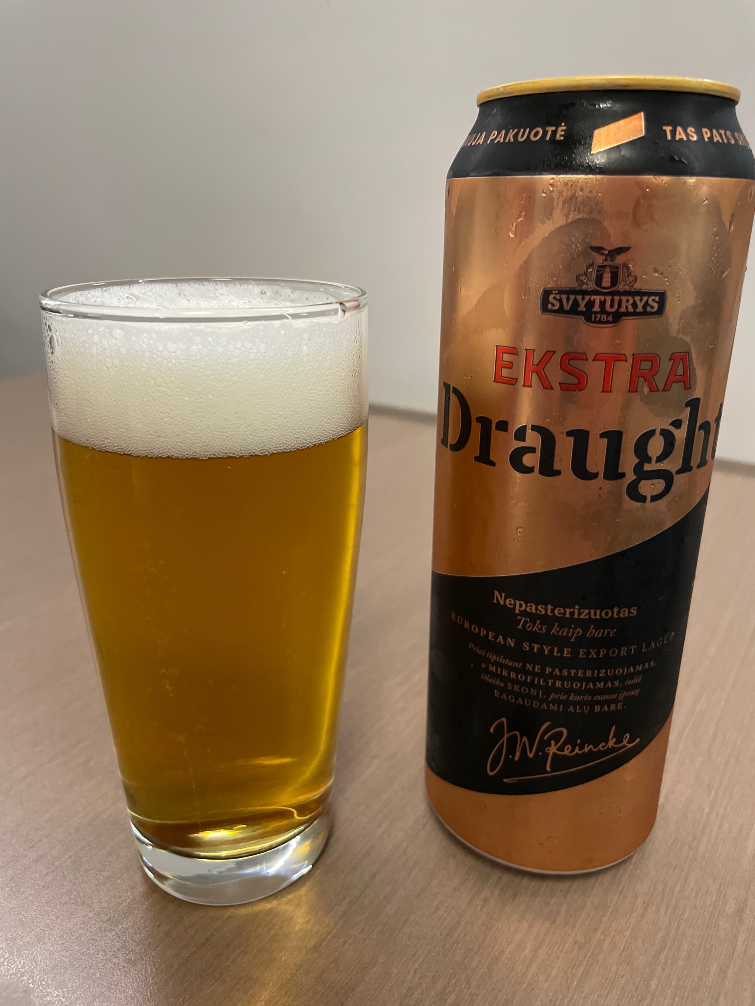 Švyturys Ekstra Draught, Lithuania