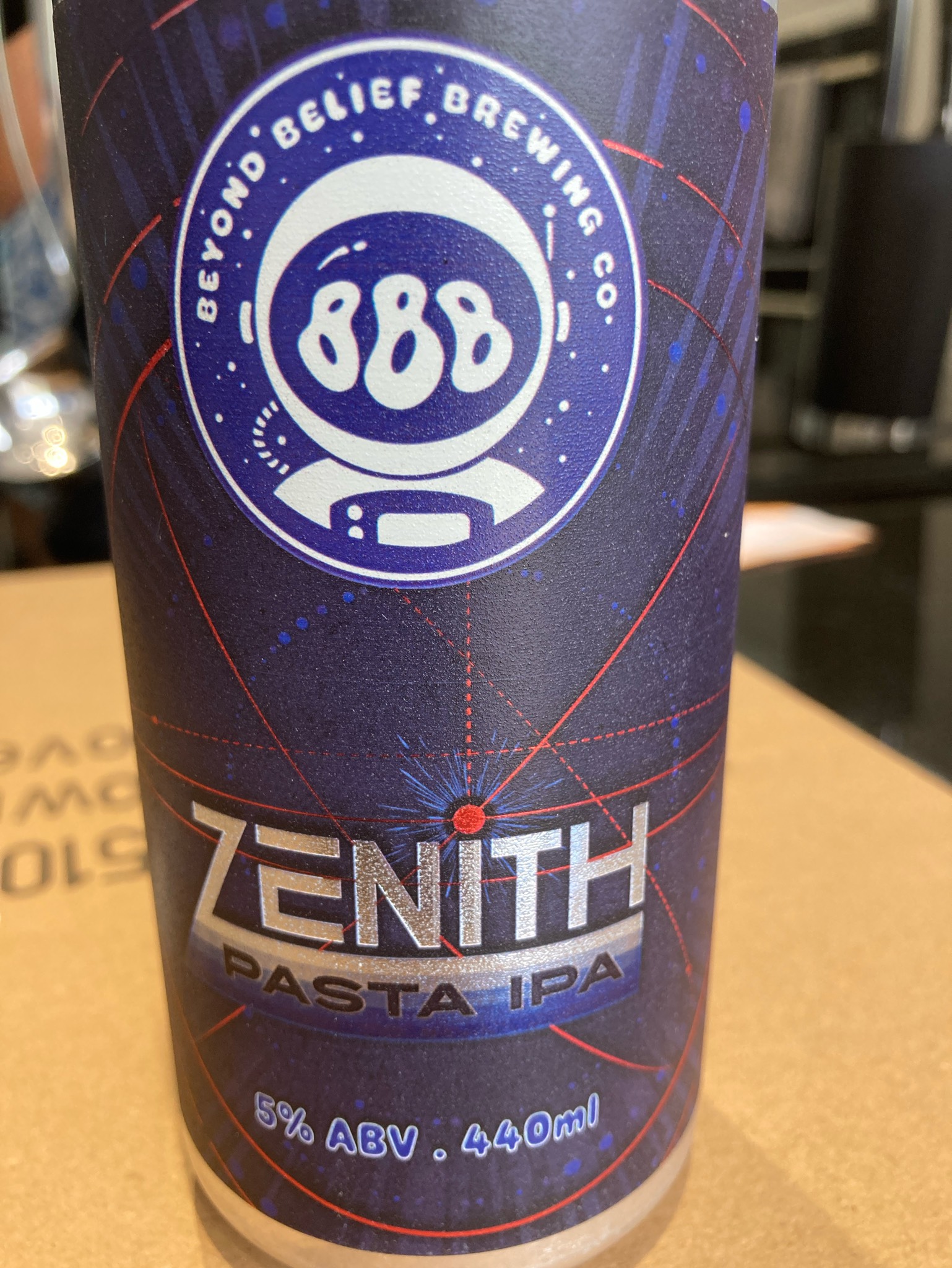 Zenith Pasta IPA, Beyond Belief Brewery