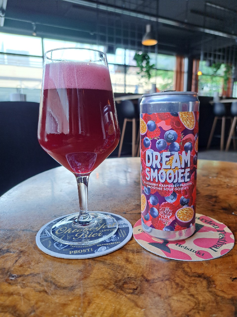 Dream Smoojee blueberry raspberry passion Smoothie sour gose, Friends Company