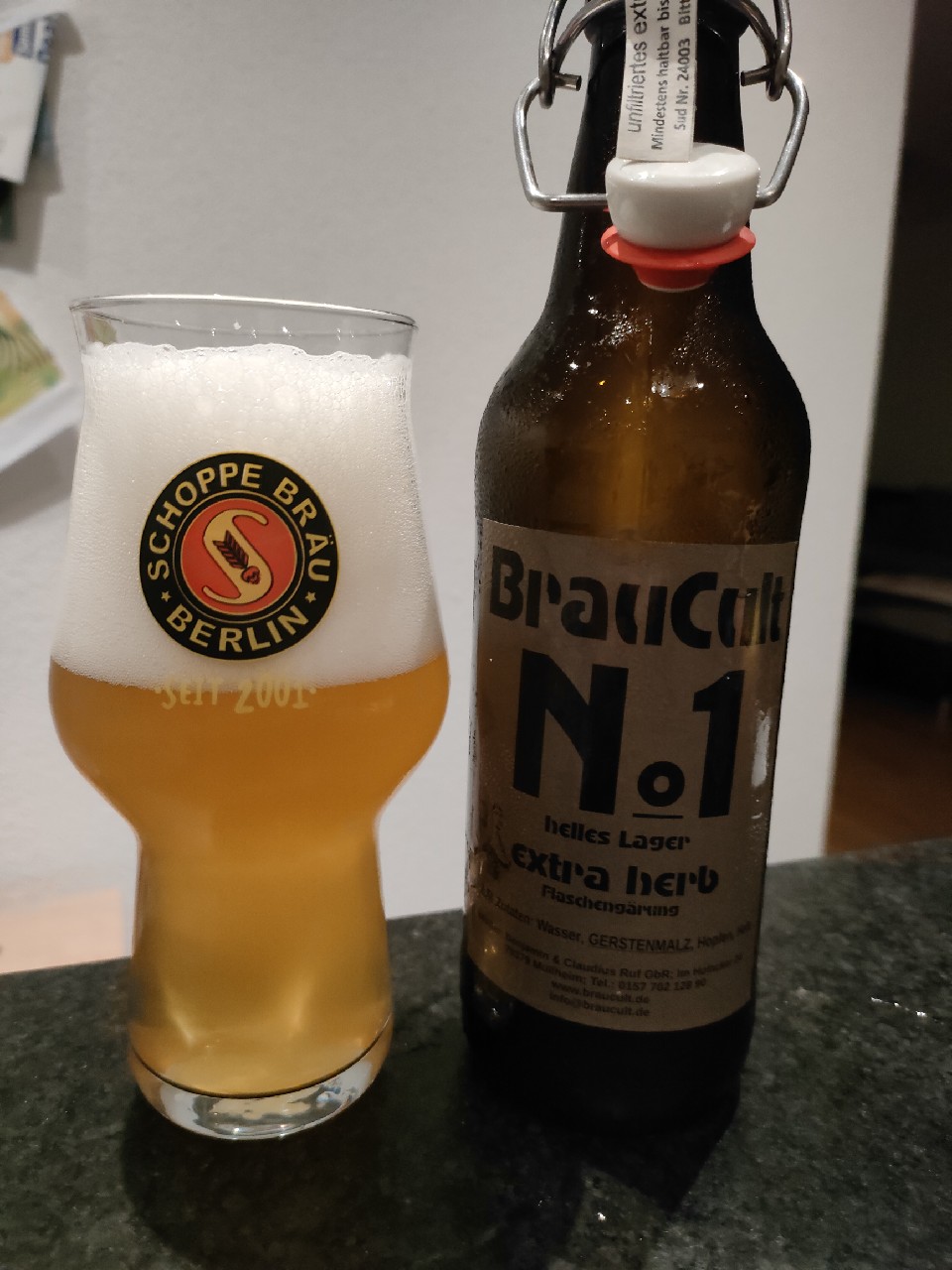 №1 Helles Lager Extra Herb, BrauCult