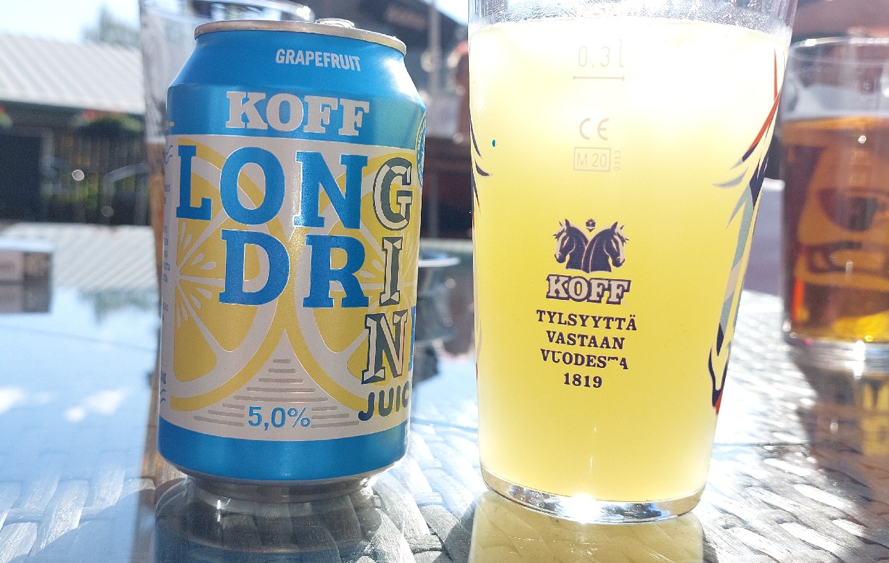 KOFF Long Drink Juiced Grapefruit, Finland