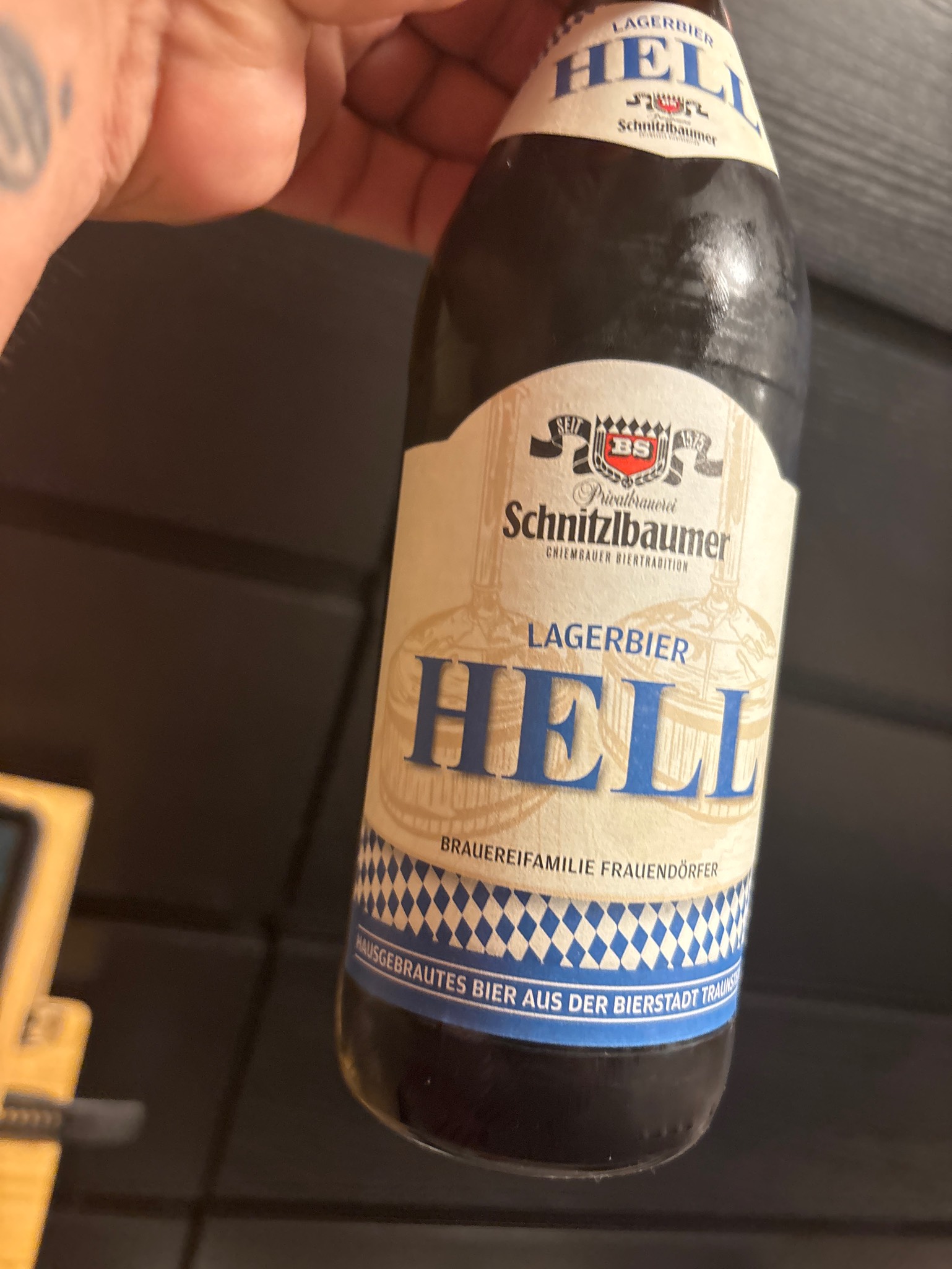 Schnitzlbaumer Lagerbier Hell, Privatbrauerei Schnitzlbaumer