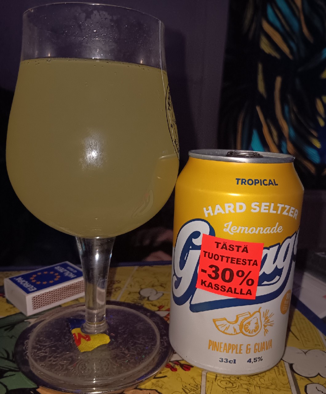 Garage Hard Seltzer Lemonade Tropical, Finland