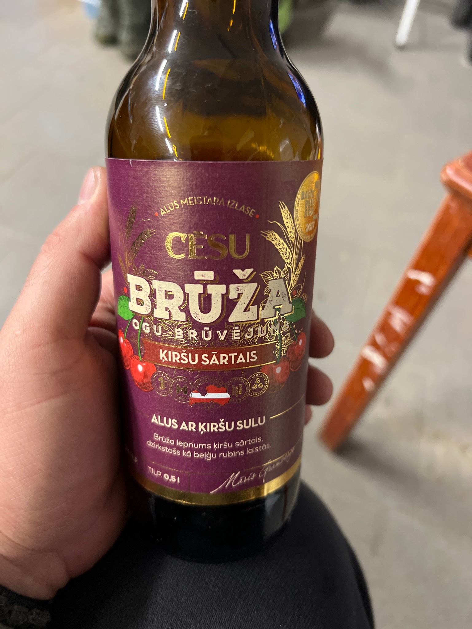 Brūža Ogu Brūvējums Ķiršu Sārtais, Latvia