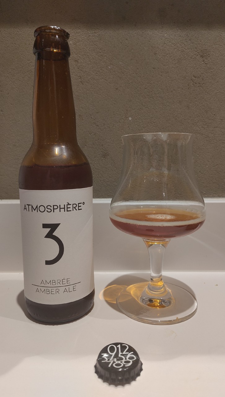 3 Ambrée - Amber Ale, Brasserie Atmosphère