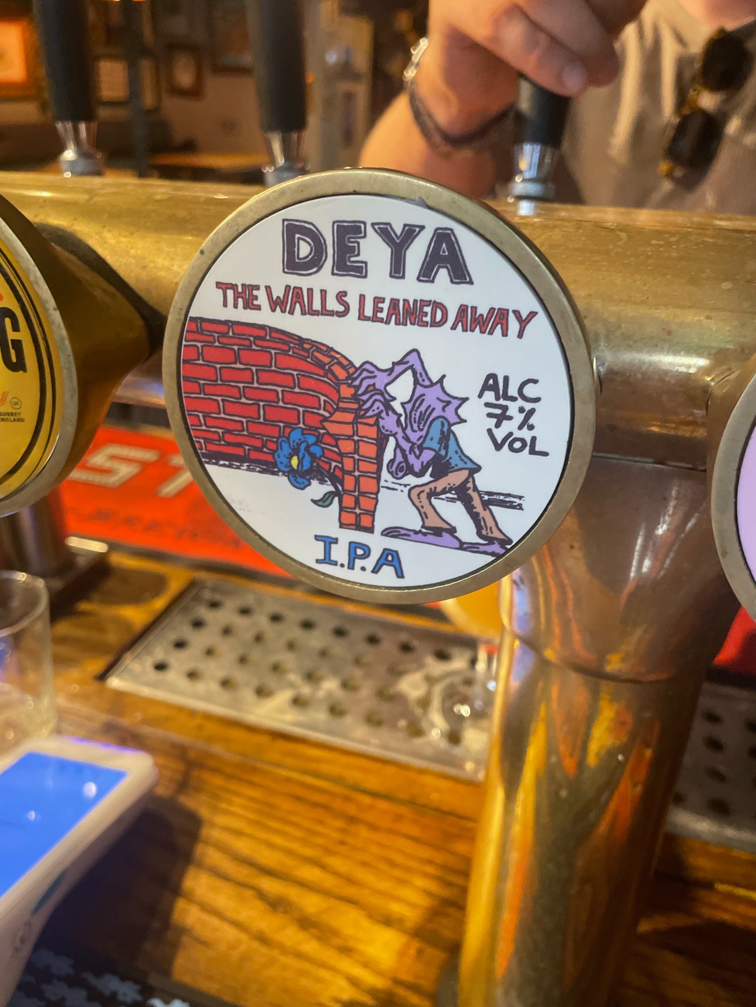 The walls leaned Away, England