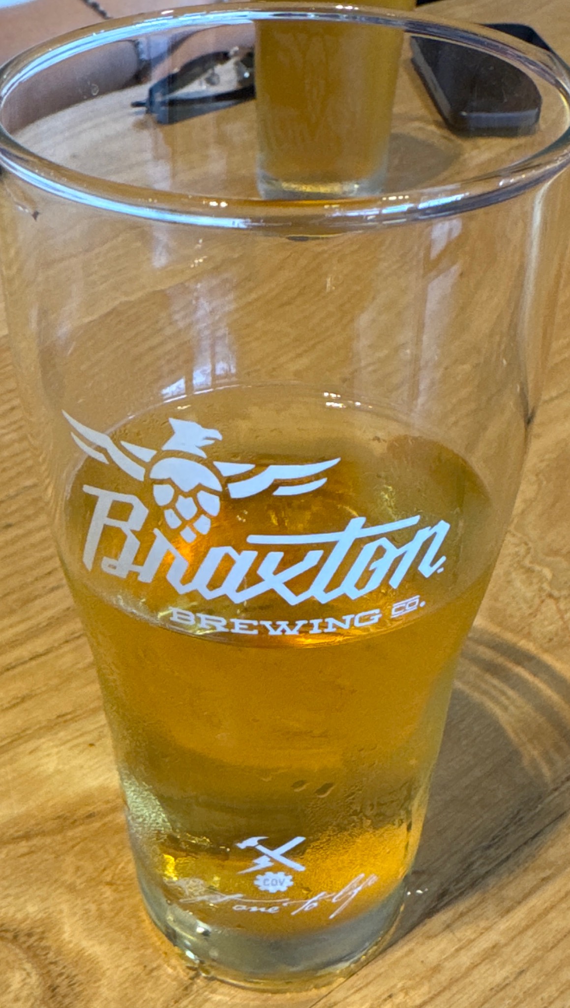 Pride strawberry kiwi lager, Braxton Brewing Company