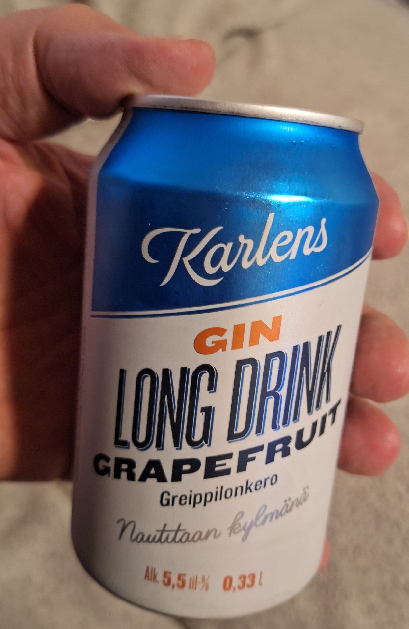 Karlens Gin Long Drink Dry Grape, Finland