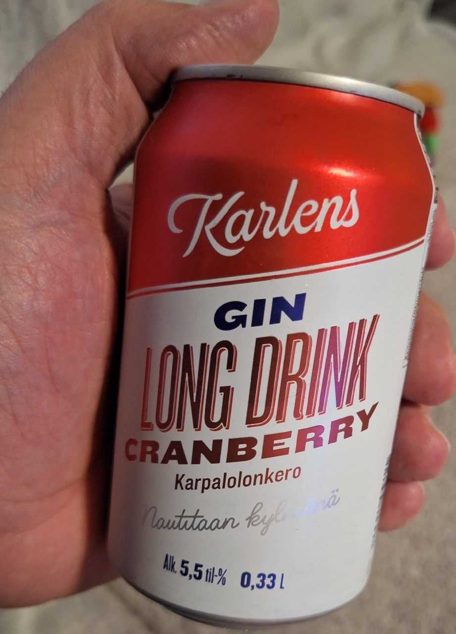 Karlens Gin Long Drink Cranberry, Finland