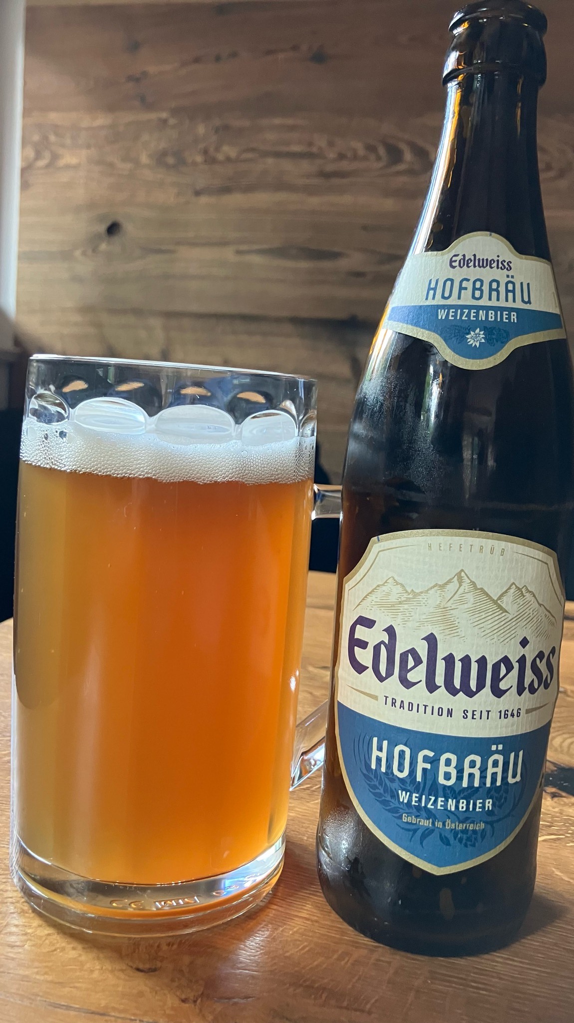 Edelweiss Hofbräu Weizenbier, Austria