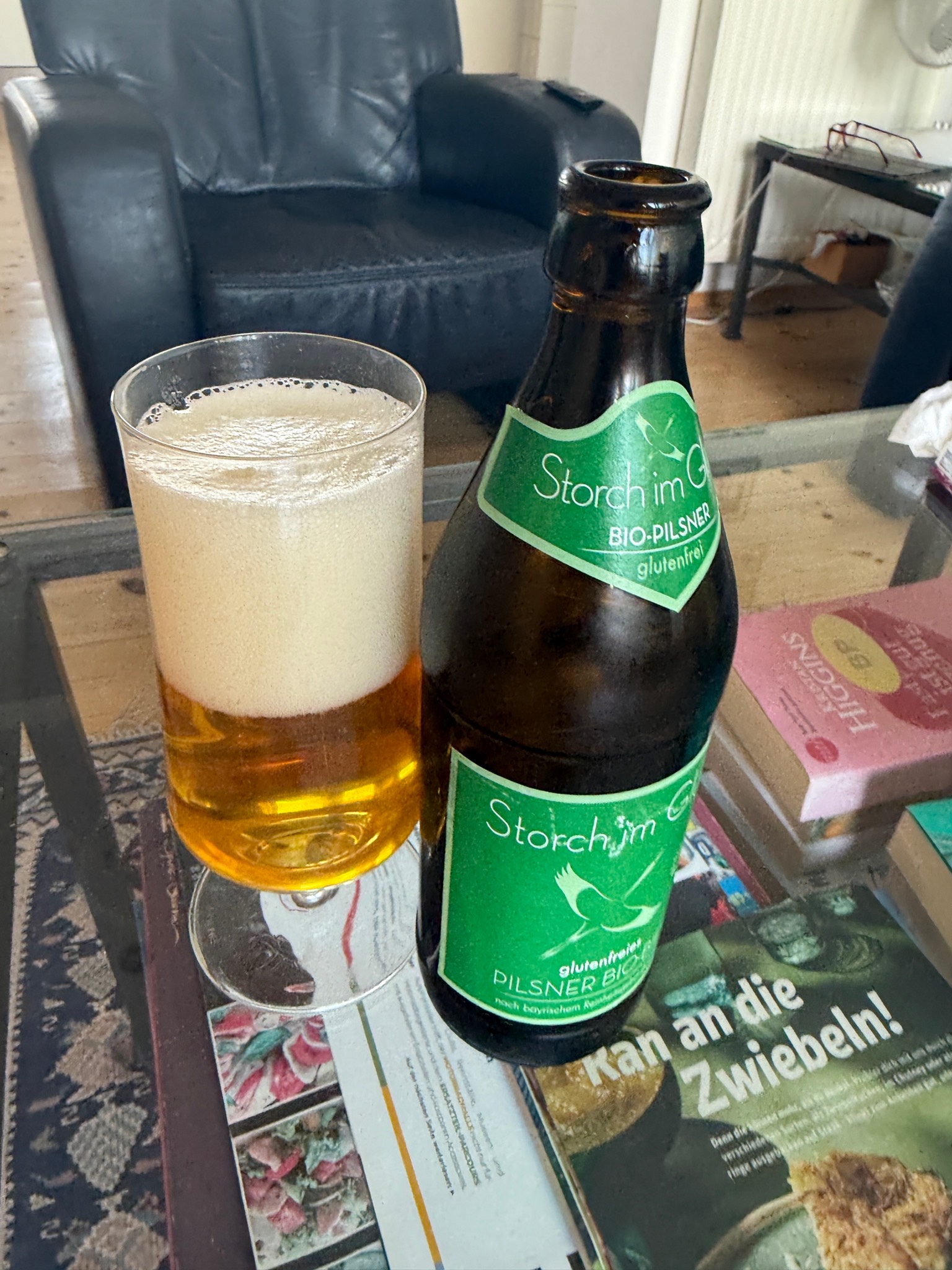 Storch im Glück Bio-Pilsner Glutenfrei, Brauerei Schleicher