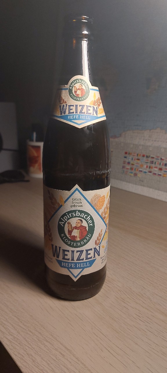 Alpirsbacher Weizen Hefe Hell, Alpirsbacher Klosterbräu
