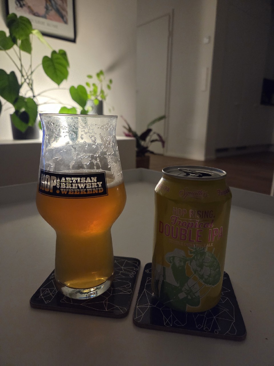Hop Rising Tropical double IPA, Squatters Craft Beers