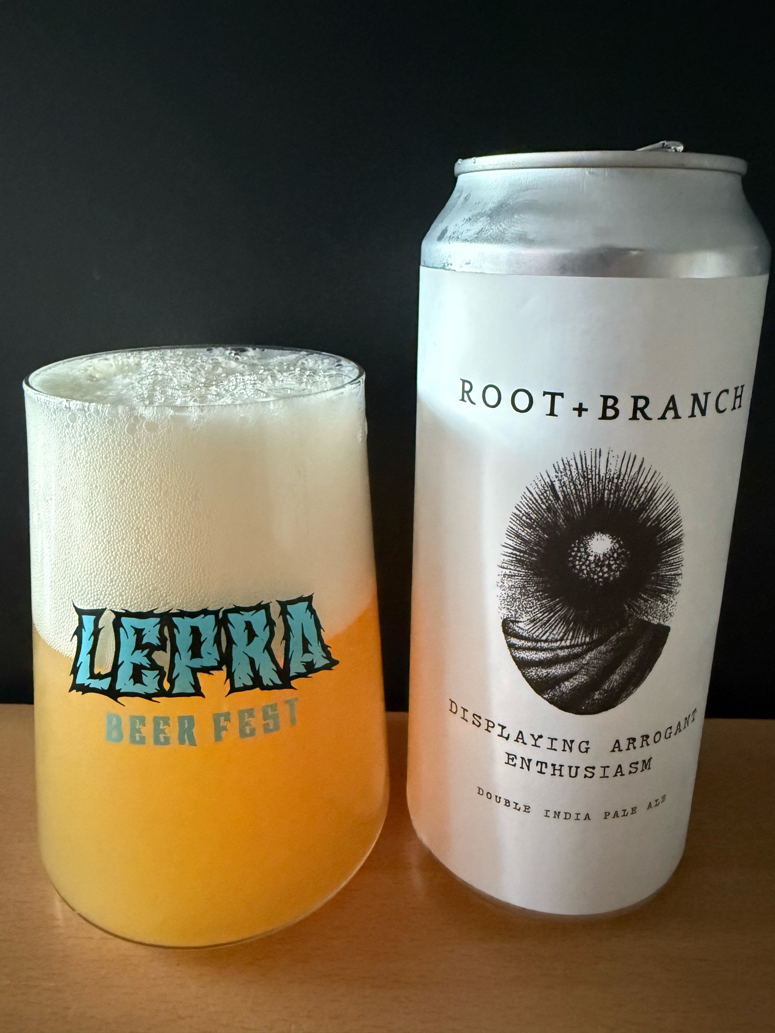 Displaying Arrogant Enthusiasm, Root + Branch Brewing