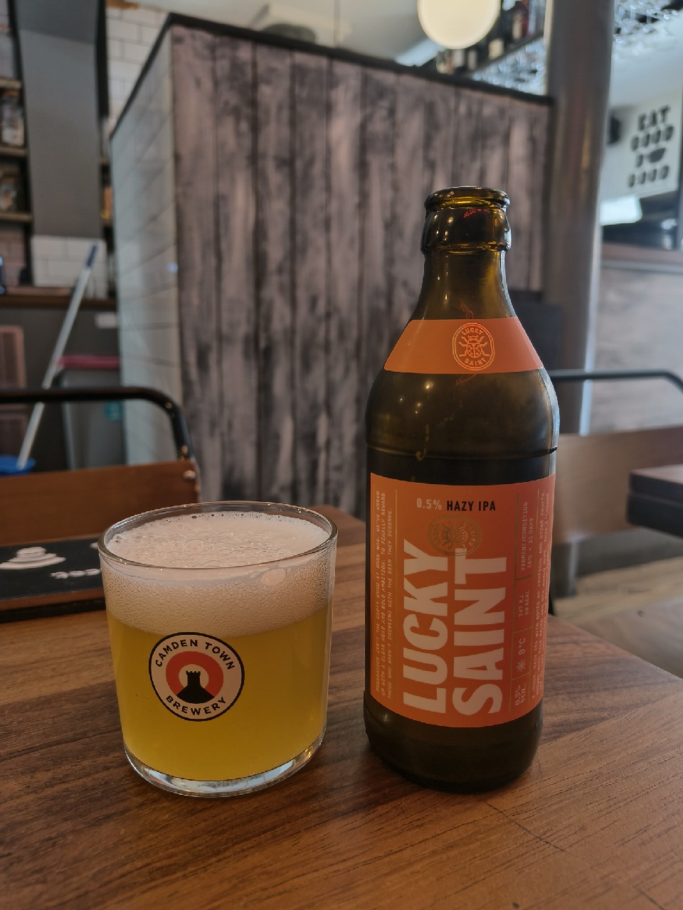 Lucky Saint 0.5% Hazy IPA, Lucky Saint