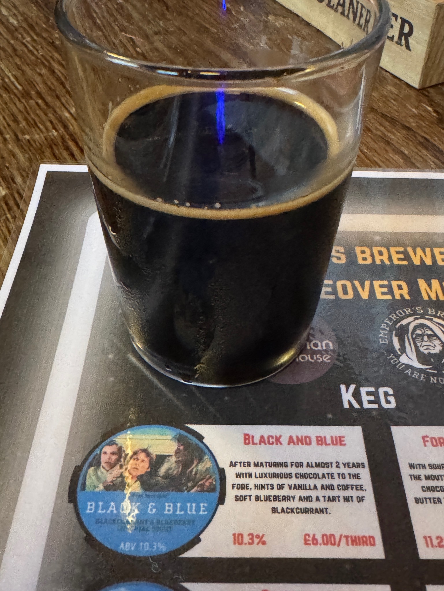 black&blue, Emperor's Brewery